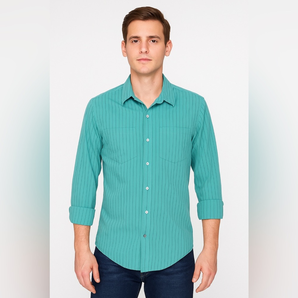 Marc By Marc Jacobs Turquoise Button Down Shirt - image 1